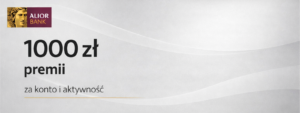 Alior Bank 1000 zl premii z Alior Kontem Plus - baner